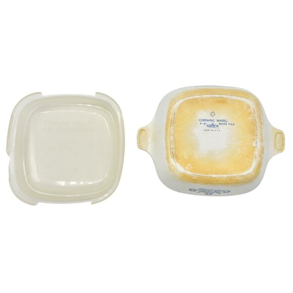 Vintage Corning Ware Blue Cornflower 1.5 Qt and 12 Oz Baking Dishes with Lids - Picture 9 of 10